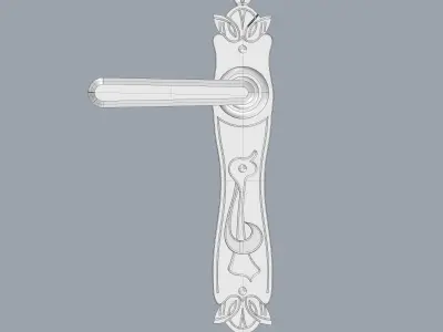 Door handle Free 3D model buy
