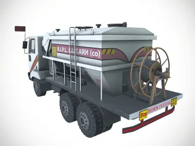 Blasting Vehicle Low-poly 3D model