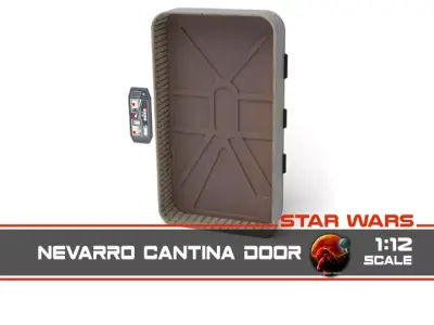 Nevarro Cantina Door 1-12 scale Blackseries  3D print model