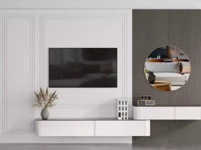 TV WALL NO50 A 3D model