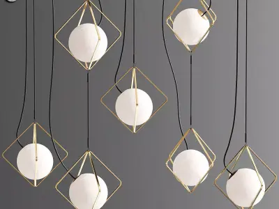 Jack O Lantern Single Pendant 3D model