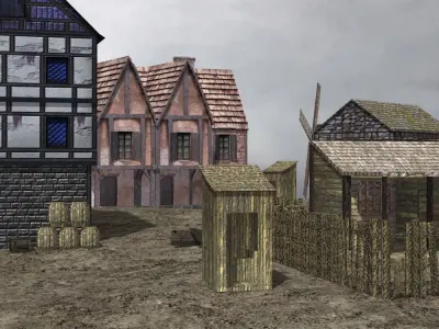 Medieval Village 3D model