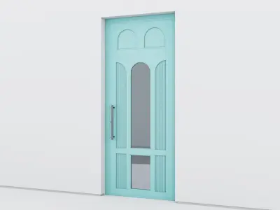 Aluminium door 362 3D model