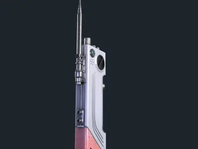 Sci-fi Radio Low-poly 3D model
