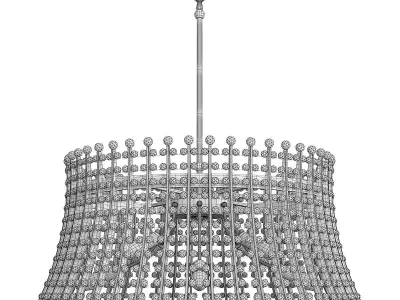 Serafina Large Chandelier Low-poly 3D model
