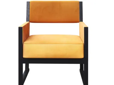 MUSA ARMCHAIR BY MAXALTO Low-poly 3D model