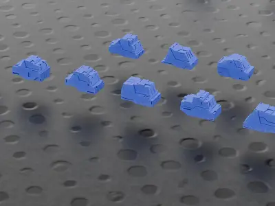 292 Piece Sci Fi Mega Kitbash Set