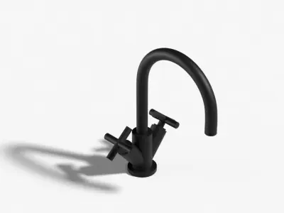 Faucet 02 Low-poly 3D model
