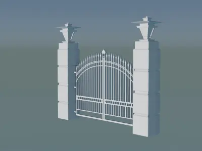 Classic Gate Door 3D print model get