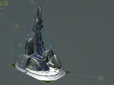 Future World - Robot Factory 01 3D model