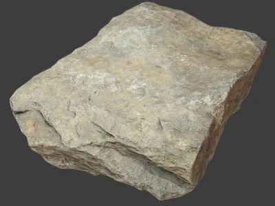 Holly Stone Low-poly 3D model