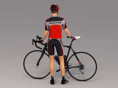  Cyclist Animated HQ 003 Editorial License 