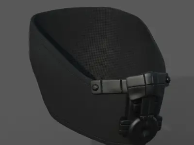 Gas mask respirator scifi futuristic 3d  Low-poly 3D model