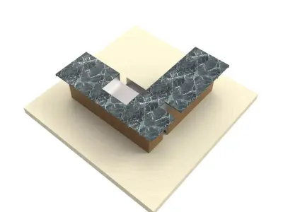 COUNTER - BBQ  3D model