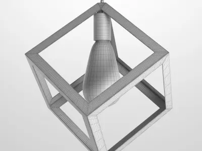 Cube Lamp 3D model