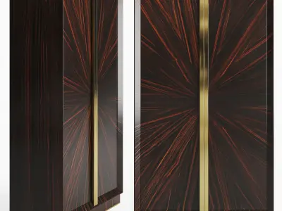 Theodore Alexander Hunter Tall Cabinet 3D model