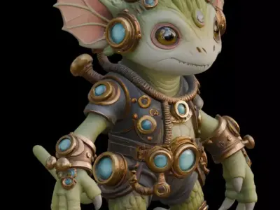 Forest Steampunk Creature 3D model