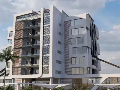 Hotel Complex 01 3D model