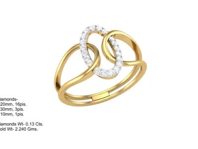 Delicate Ring - 41 3D print model