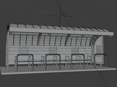 BUS-STOP TWO Free 3D model