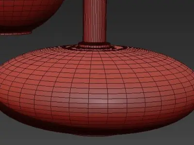 Collect lighting brass and ellipse suspension pendant light 3D model purchase