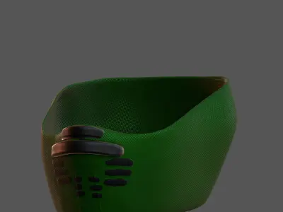 Gas mask helmet 3d model scifi Low-poly  Low-poly 3D model 141