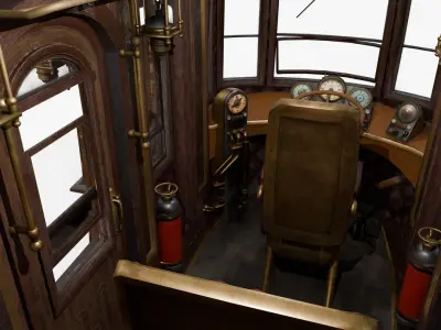  Steampunk Carriage Vehicle 