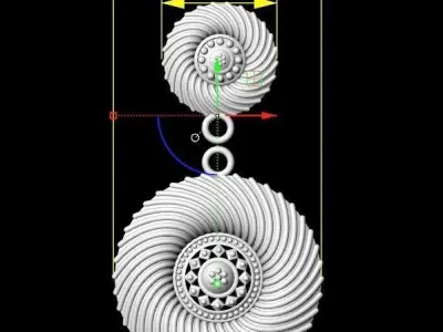 EARRINGS FOE LADYS 3D print model