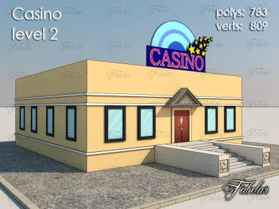 CASINO all 10 Levels Low-poly 3D model