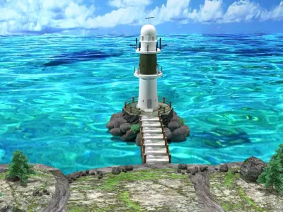 light house 3D model get