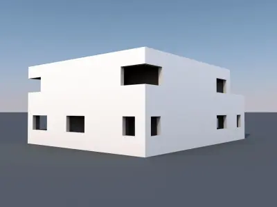 House 2 floor 3D model
