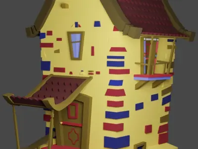 Stylized House 3D model