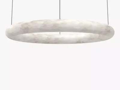 Alabaster Oslo Cable Pendant Light PBR 3D model
