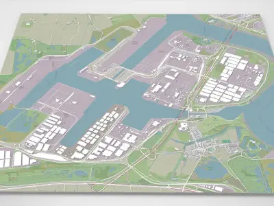 MSC PSA European Terminal  Sint Antoniusweg Beveren Belgium 3D model