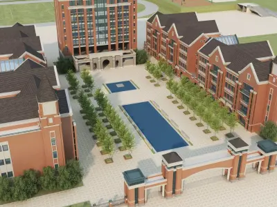 School Building 05 Low-poly 3D model