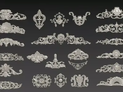  plaster carving 3D model