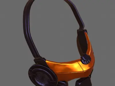Gas mask helmet 3d model scifi Low-poly  Low-poly 3D model 316
