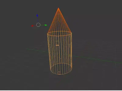 Free low poly tower with example textures Free low-poly 3D model