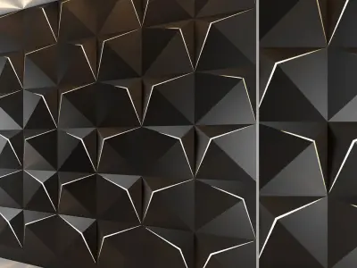 3d panel 12 Low-poly 3D model