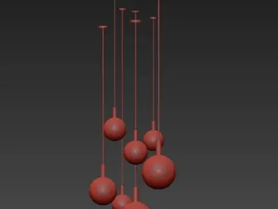 Glass Pendant Light 3D model purchase