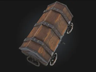 Antique Treasure Chest  Vault of Forgotten Riches 3D model