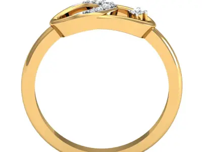 Women solitaire ring 3D print model order