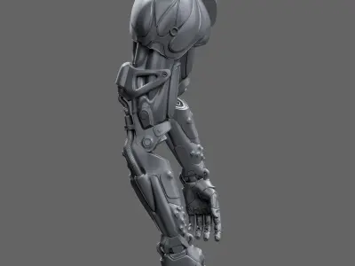 Realistic Cyberpunk Arm Augment 3D model