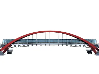 Pedestrian Bridge 3D model