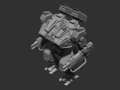 Sci fi robot 3D print model