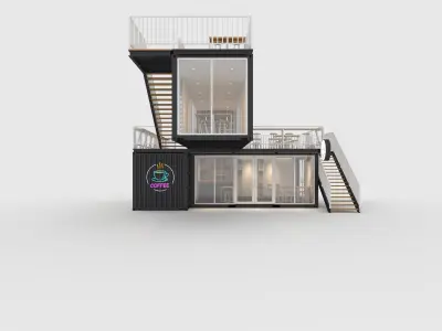 Container Cafe 8 3D model