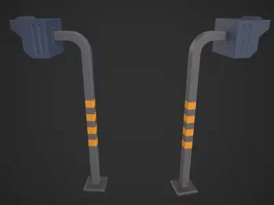 Standing Home Intercom Low-poly 3D model