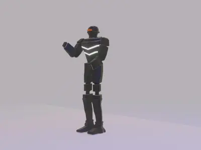 Black Robot 3D model