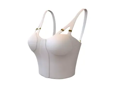 Bra Top v1 003 Low-poly 3D model