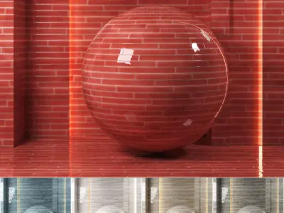 5 in 1 4k Carolina Polished Ceramic Tile -Seamless - pbr Texture